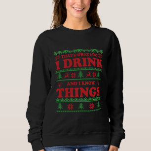 Funny ugly christmas sweater whiskey sayings