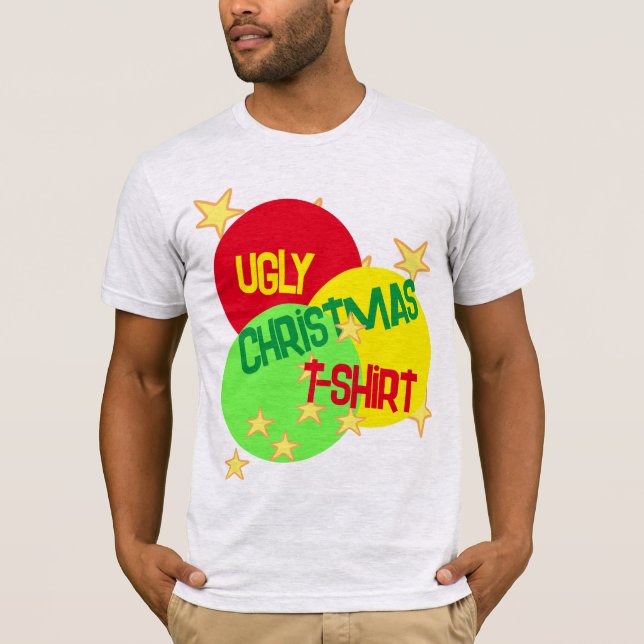 Funny Ugly Christmas T-Shirt (Front)