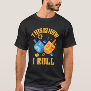 Funny Ugly Hanukkah Sweater How I Roll Dreidel