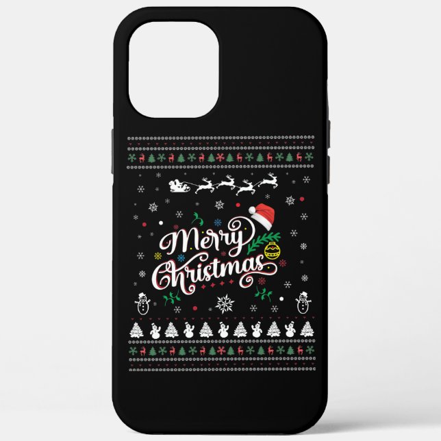 Funny Ugly  Merry Christmas Case-Mate iPhone Case (Back)