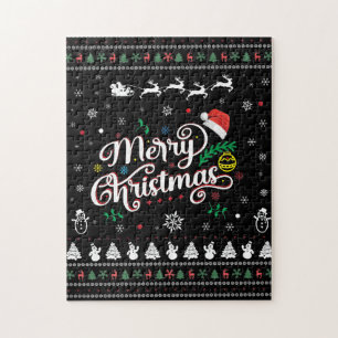 Funny Ugly Merry Christmas Jigsaw Puzzle