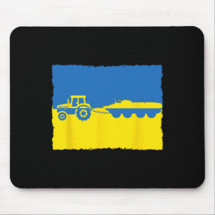 Funny Ukraine Farmer Tractor Steals A Russian Tank Mouse Pad