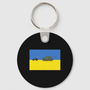 Funny Ukraine Tractor Keychain