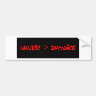funny ukulele bumper sticker