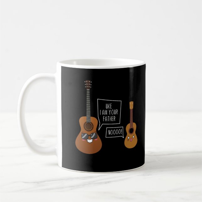 Funny Ukulele Player Guitar Music Humour Coffee Mug (Left)