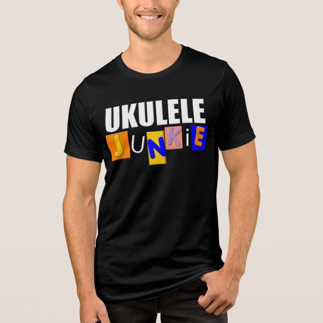 Funny Ukulele Tri-Blend Shirt (Front)
