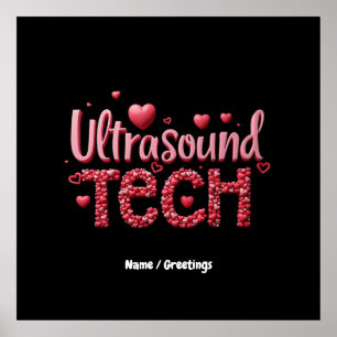 Funny Ultrasound Tech Valentine's Day Ideas  Poster