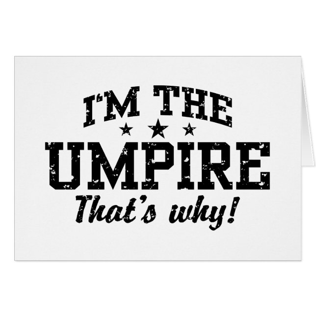 Funny Umpire (Front Horizontal)