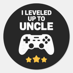 Funny Uncle Art For Uncle Men From New Promoted To Classic Round Sticker