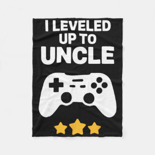 Funny Uncle Art For Uncle Men From New Promoted To Fleece Blanket