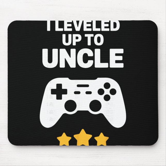 Funny Uncle Art For Uncle Men From New Promoted To Mouse Pad (Front)