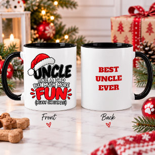 Funny Uncle Christmas Fun Family Holiday Gift Mug