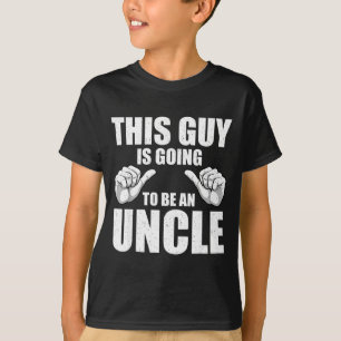 Funny Uncle Design For Uncle Men First Time Uncle  T-Shirt