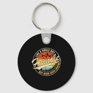 Funny Uncle Gifts From Niece And Nephew Huncle Def Keychain