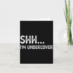 Funny Undercover Cop Easy Costume Lice  Card