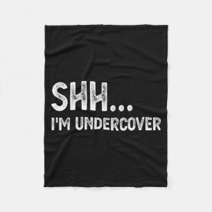 Funny Undercover Cop Easy Costume Lice  Fleece Blanket