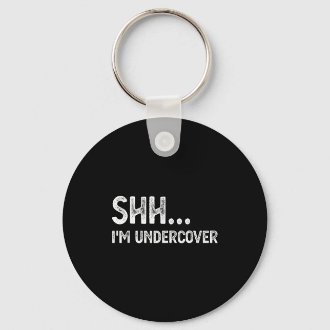 Funny Undercover Cop Easy Costume Lice  Keychain (Front)