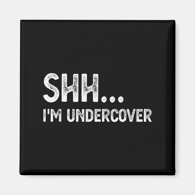 Funny Undercover Cop Easy Costume Lice  Magnet (Front)