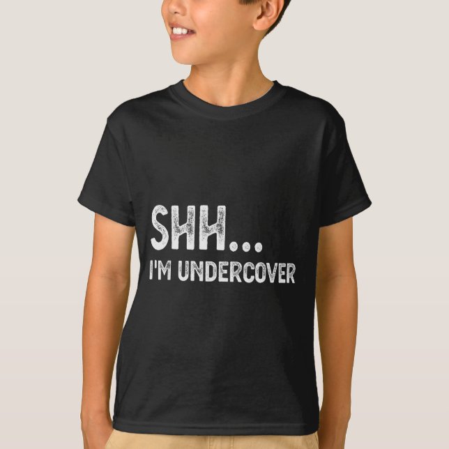 Funny Undercover Cop Easy Costume Lice  T-Shirt (Front)
