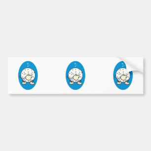funny underwater golf ball holding its nose bumper sticker