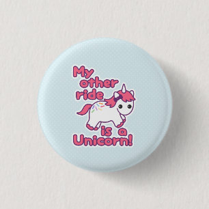 Funny Unicorn 1 Inch Round Button