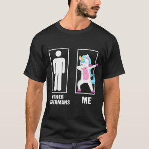 Funny Unicorn Dabbing Other fisherman Me,Other fis T-Shirt