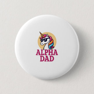 Funny Unicorn Dad Laufey Men Father's Day Christma 2 Inch Round Button