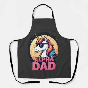 Funny Unicorn Dad Laufey Men Father's Day Christma Apron