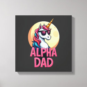 Funny Unicorn Dad Laufey Men Father's Day Christma Canvas Print