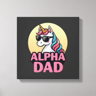 Funny Unicorn Dad Laufey Men Father's Day Christma Canvas Print