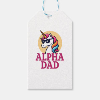Funny Unicorn Dad Laufey Men Father's Day Christma Gift Tags