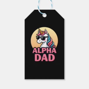 Funny Unicorn Dad Laufey Men Father's Day Christma Gift Tags
