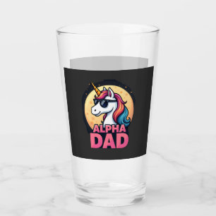 Funny Unicorn Dad Laufey Men Father's Day Christma Glass
