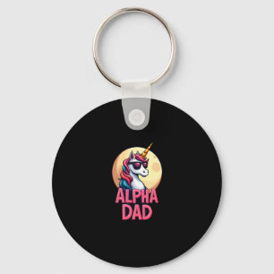 Funny Unicorn Dad Laufey Men Father's Day Christma Keychain