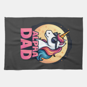 Funny Unicorn Dad Laufey Men Father's Day Christma Kitchen Towel