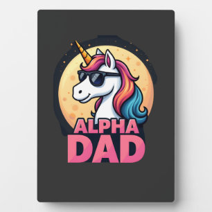 Funny Unicorn Dad Laufey Men Father's Day Christma Plaque