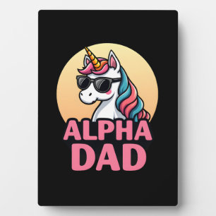 Funny Unicorn Dad Laufey Men Father's Day Christma Plaque