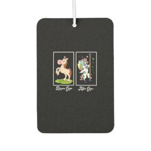 Funny Unicorn Illustration Before After Gym Air Freshener