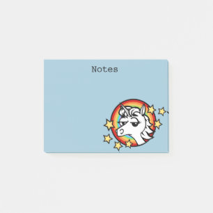 FUNNY UNICORN ILLUSTRATION NOTE PAD