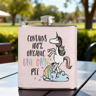 Funny Unicorn - Organic Unicorn Pee Hip Flask