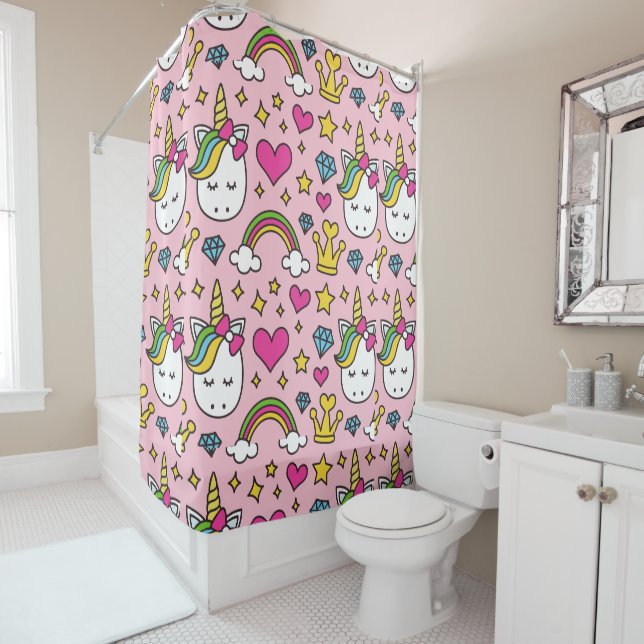 Funny Unicorn Pattern Pink Magic Horse Cute        (In Situ)