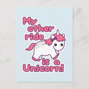 Funny Unicorn Postcard