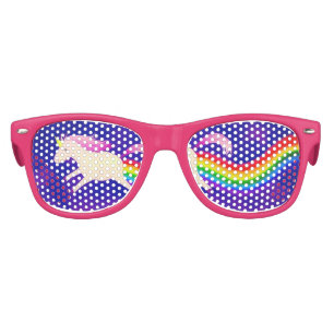 Funny Unicorn Rainbow Party Lunettes de soleil