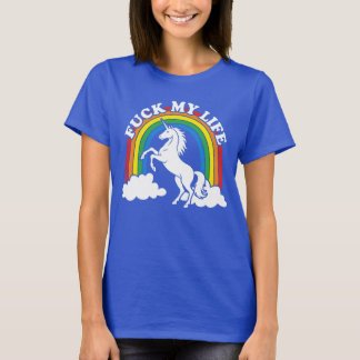 Funny Unicorn Sarcastic Meme Lover Kawaii Dry Humo T-Shirt