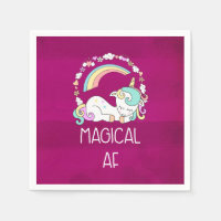 Funny Unicorn Saying Magical AF