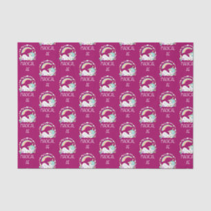 Funny Unicorn Saying Magical AF Tissue Paper