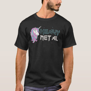 Funny Unicorn Shirt Ironic Cool Unicorn Heavy Meta