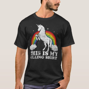 Funny Unicorn This Is My Killing Distressed Vintag T-Shirt