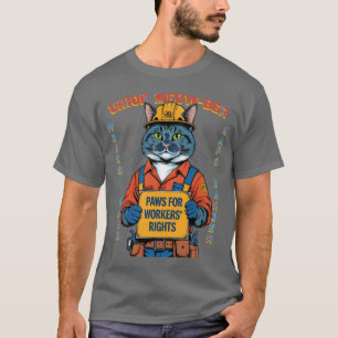 Funny Union Feline Member Labour Day from New Yor T-Shirt