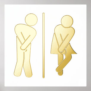 Funny Unisex Bathroom Sign